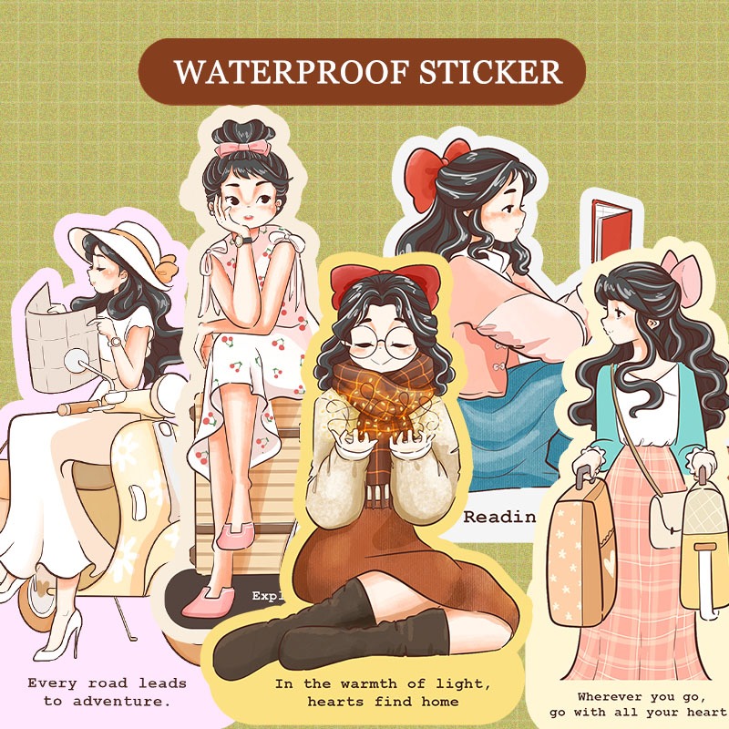 Quotation Cute Girl Waterproof Sticker for Laptop,Tumblers,Etc.| v016 ...