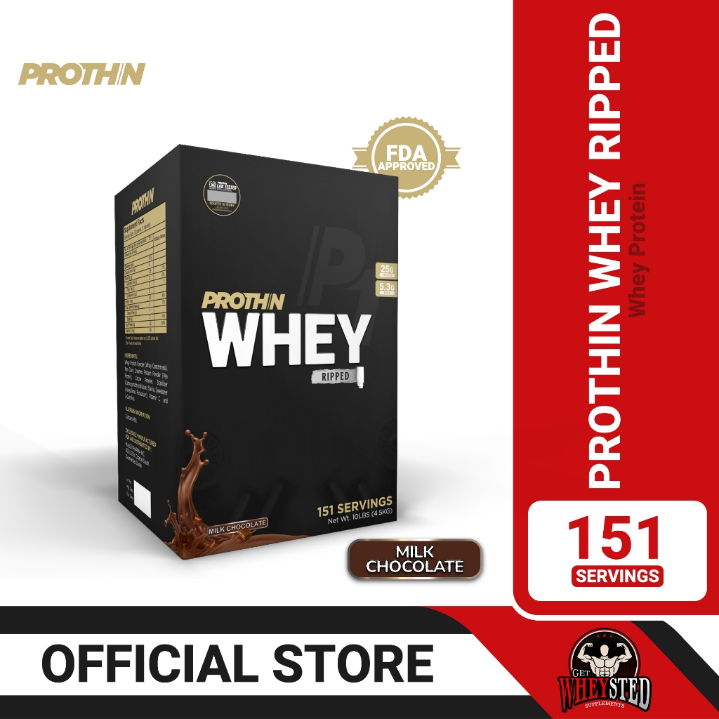 Prothin Whey Ripped 10lbs. 151Servings with FREEBIE | Shopee Philippines