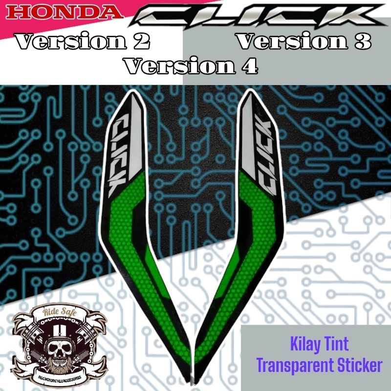 Honda Click Version 2,3 and 4 Hive Kilay Tint / Honda Click Sticker ...
