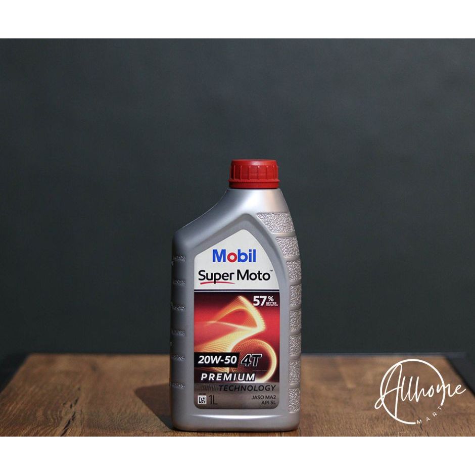Allhome Mart MOBIL SUPER MOTO 20W-40 Motorcycle Oil- 1 LITER | Shopee ...