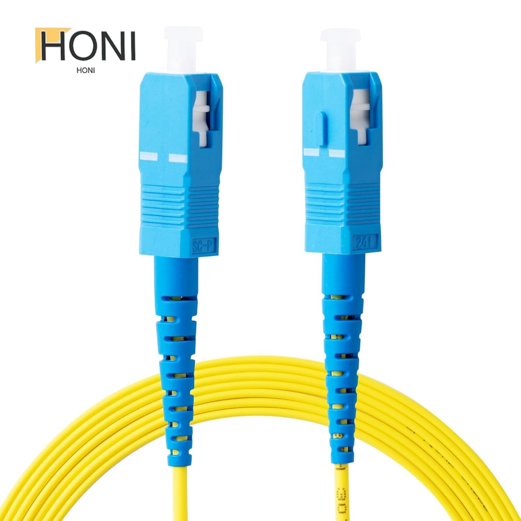 HONI SC to SC UPC Fiber Optic Patch Cable 9/125μm Singlemode Simplex ...
