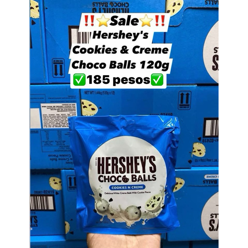 Hershey's Chocolate Choco Balls Cookies N Creme 120g | Shopee Philippines