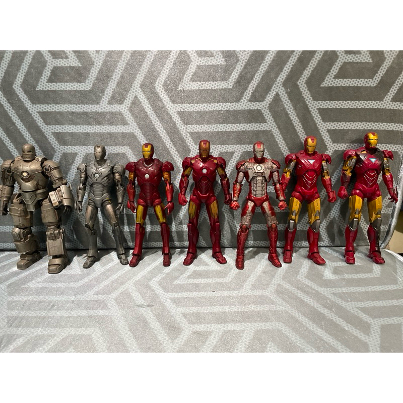 Iron Man 6 inch figures Mark 1 - 6 Marvel articulated figures | Shopee ...