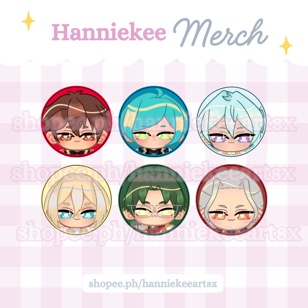 Ensemble Stars!! Fanmade Chibi Button Pins 1.75