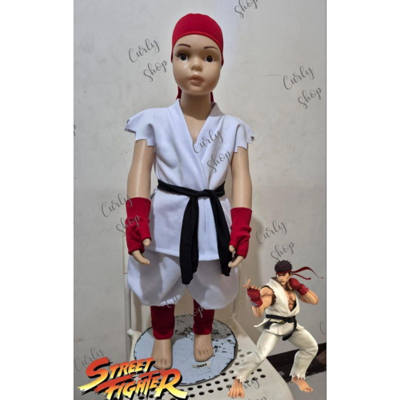 RYU(street Fighter) Costume for kids | Shopee Philippines