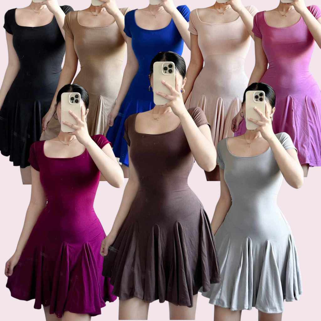 Crizza Chic Skater Body Hugging Comfy Dress | Shopee Philippines