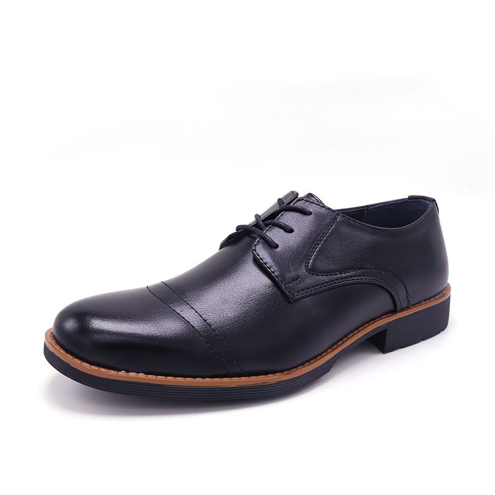 Men's Black leather shoes OFFICE/CASUAL SHOES BM/PR Shopee