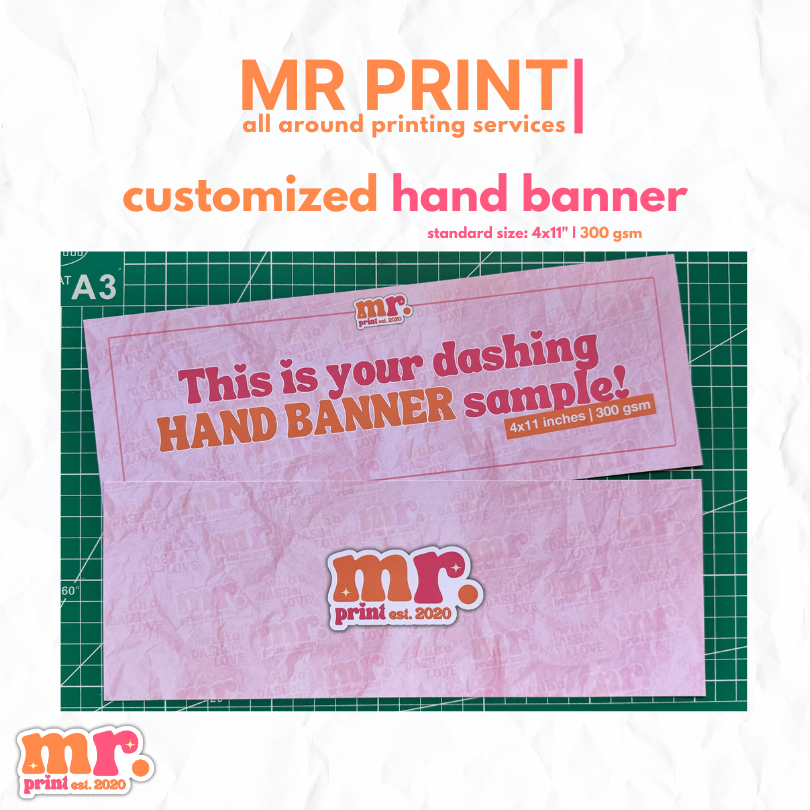 CUSTOMIZED HAND BANNERS | SETS OF 10 | Shopee Philippines
