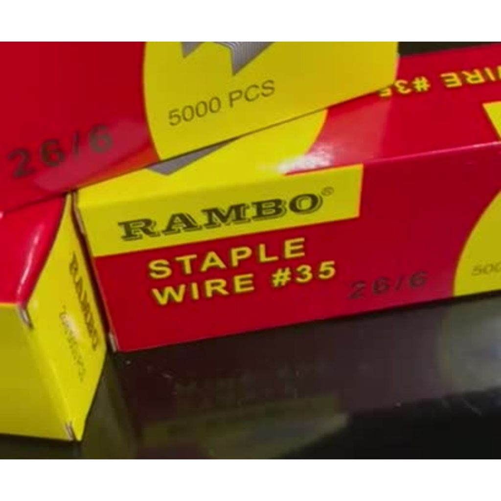Rambo Staple Wire No. 35 26/6 Bala ng Stapler 5000 Pcs | Shopee Philippines