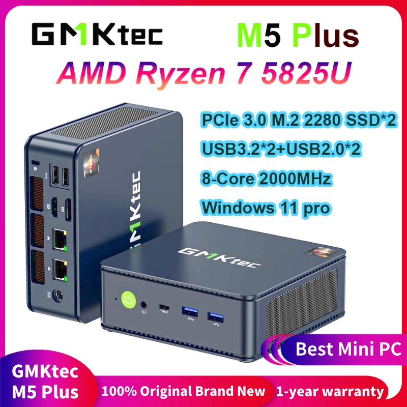 GMKtec Model：M5 plus T16➕512GB Amazon.com: GMKtec M5 Plus Gaming Mini PC Ryzen 7 5825U