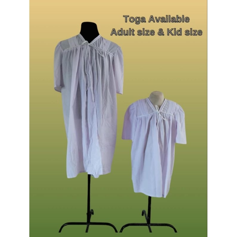 White Toga Only for Adult size and kids size | Shopee Philippines