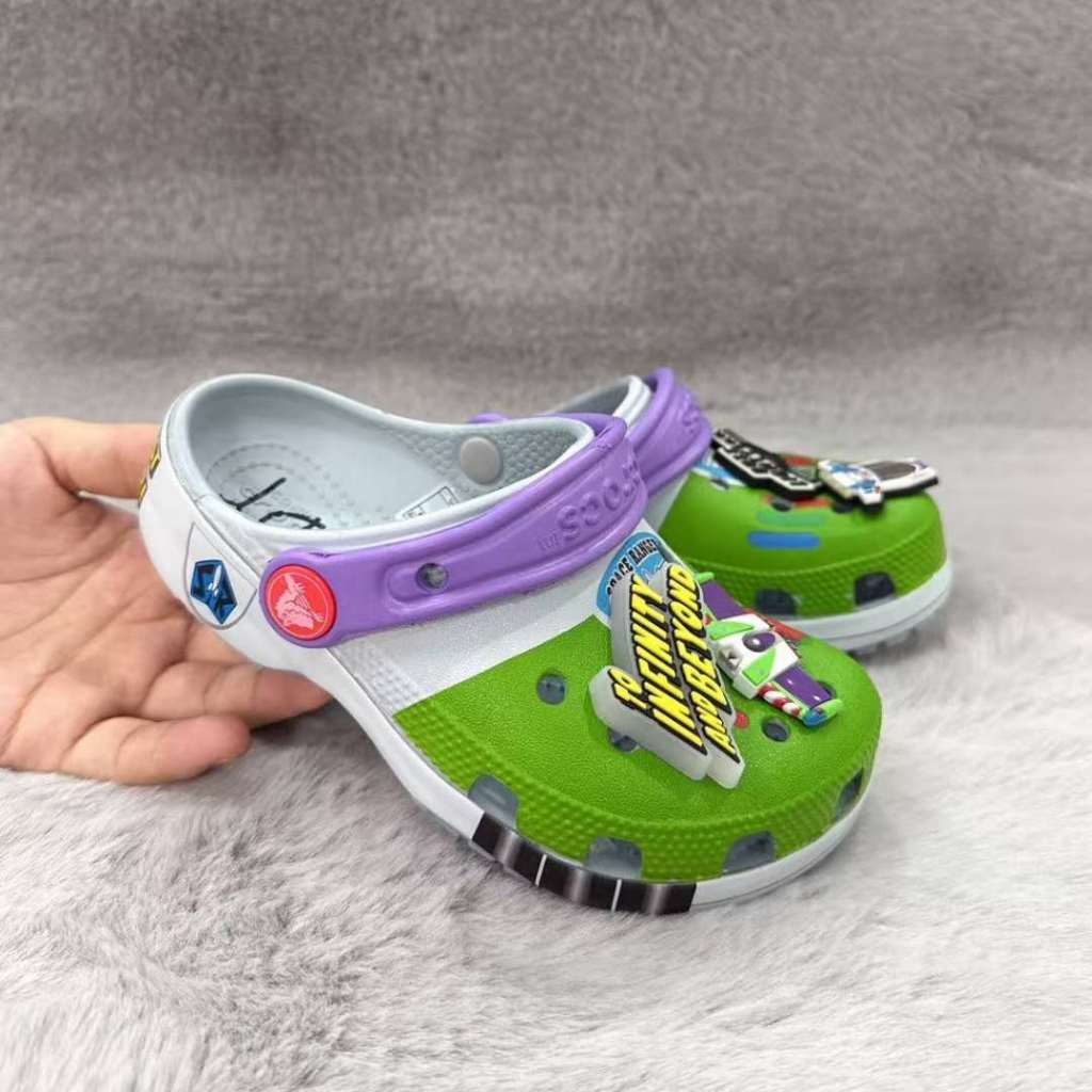 crocs boy cartoon character, free jibbitz, signature on the inside ...