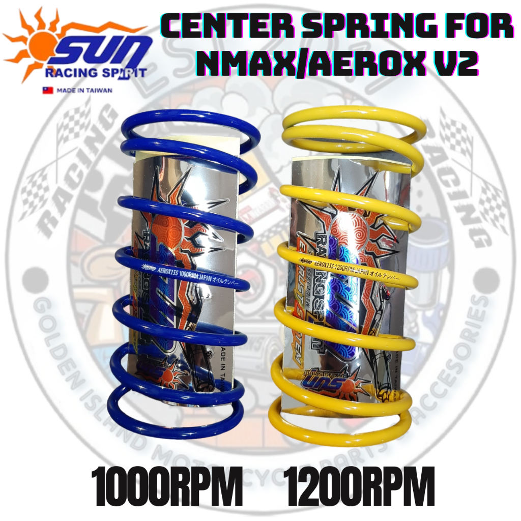 SUN RACING CENTER SPRING 1000&1200RPM FOR NMAX/AEROX V2 - HIGH QUALITY ...
