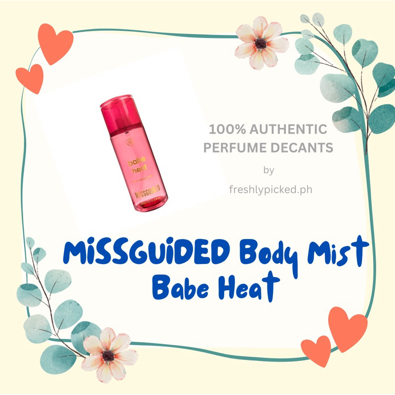 [decant] Authentic MISSGUIDED Babe Heat Body Mist | Shopee Philippines