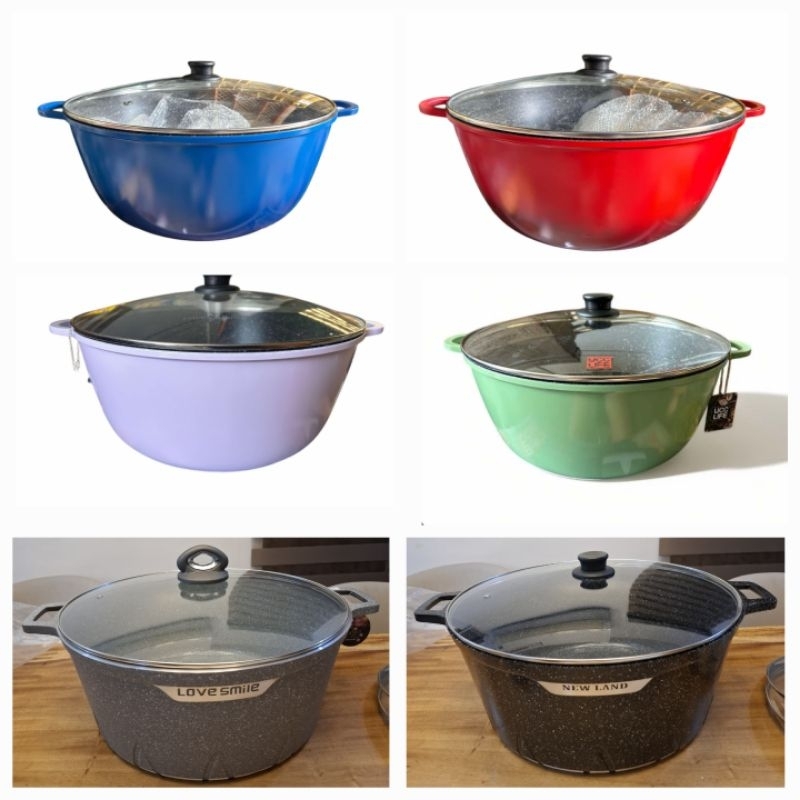Branded Big Casserole Cookware 36cm/38cm/40cm/44cm | Shopee Philippines