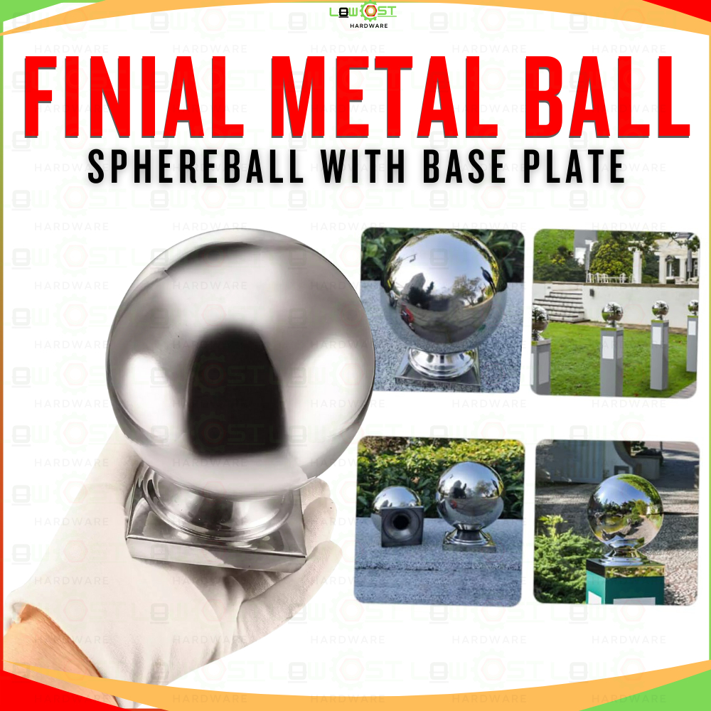SphereBall Set With Base Stainless Ball Set Design Round (1pc) | Shopee ...