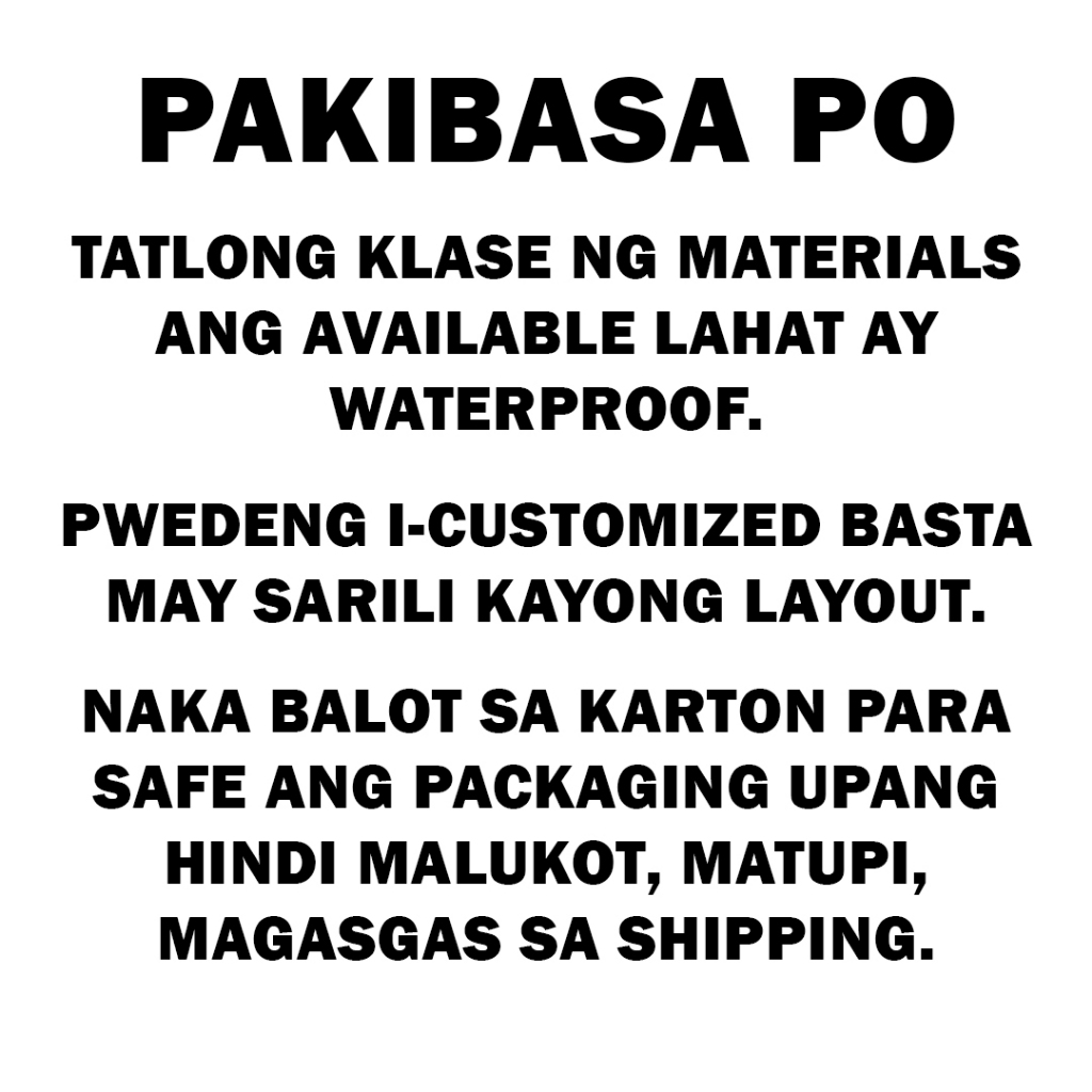 BAWAL UMIHI DITO BLACK WATERPRROF SIGN PVC,SINTRA BOARD, PLASTIC ...