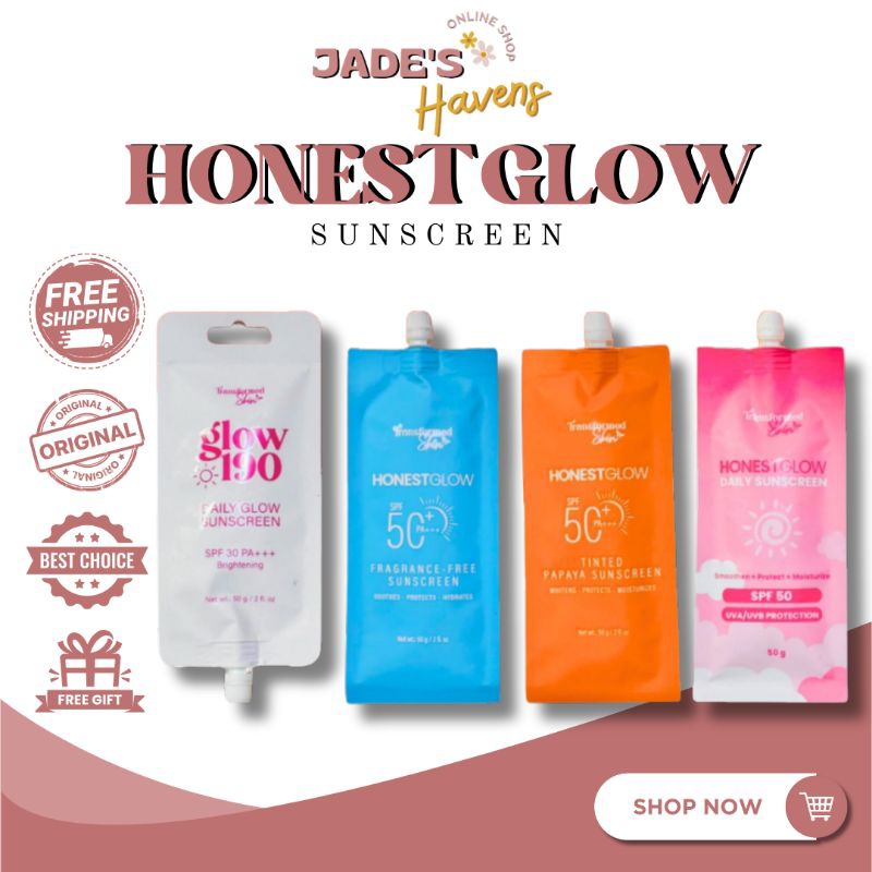 Honest Glow Fresh Night Cream and Tinted Sunscreen SPF 50 PA+++ 50g ...