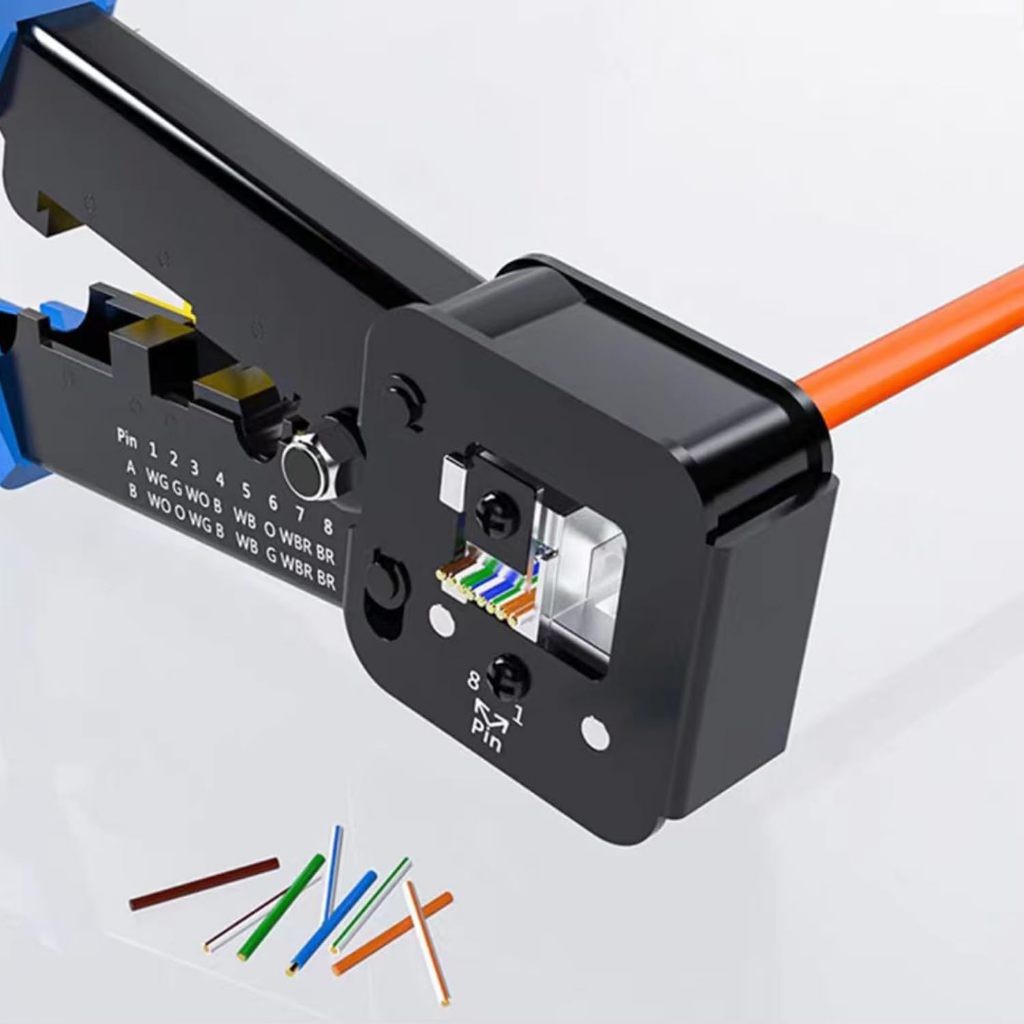 NetCraft RJ45 Crimping Tool for Passthrough RJ45 Connector Ergonomic ...