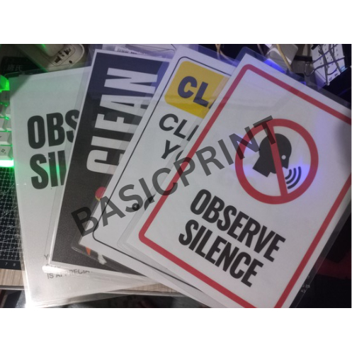 LAMINATED SIGNAGE A4 SIZE 100% WATERPROOF | Shopee Philippines