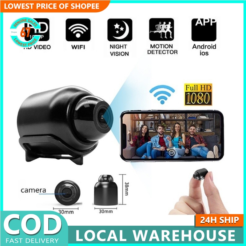 X5 mini Camera WiFi Wireless 1080P Home Surveillance Security Night ...