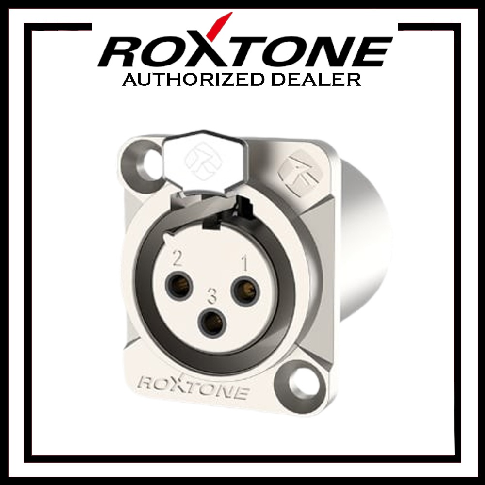 Roxtone (RX3FDWP-NG) XLR 3 Pin Female Chassis Socket XLR (M/F) Audio ...
