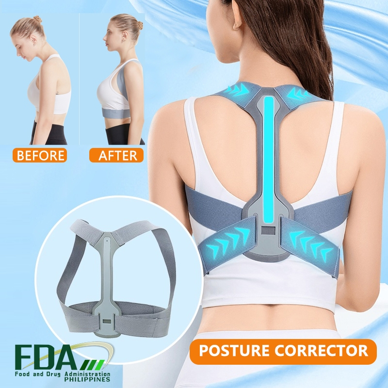 Back Posture Corrector Adjustable Neck Brace Training Equipment Postura ...