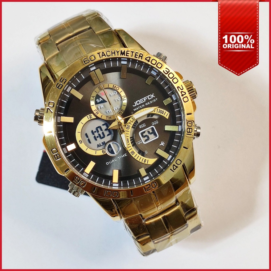 Stylish Men's JOEFOX Casual Watch Stainless Steel Non-Tarnish Actual ...