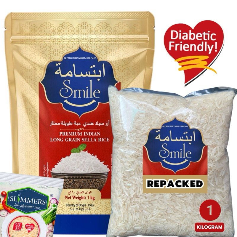 Smile Sella 10kg Repacked 10 PLUS 1 Low carb Free gift Low glyemic rice ...