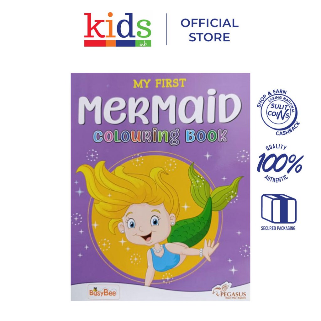 My First Mermaid Colouring Book - Kids Ink | Shopee Philippines