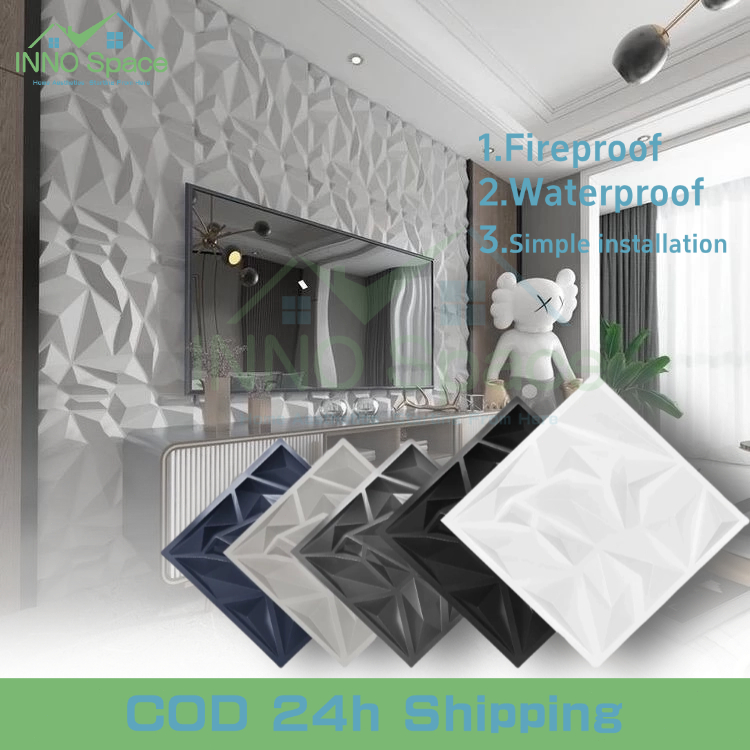 Pvc Wall Panel 3D Wallpaper Wall Design decor Home Living Room ...