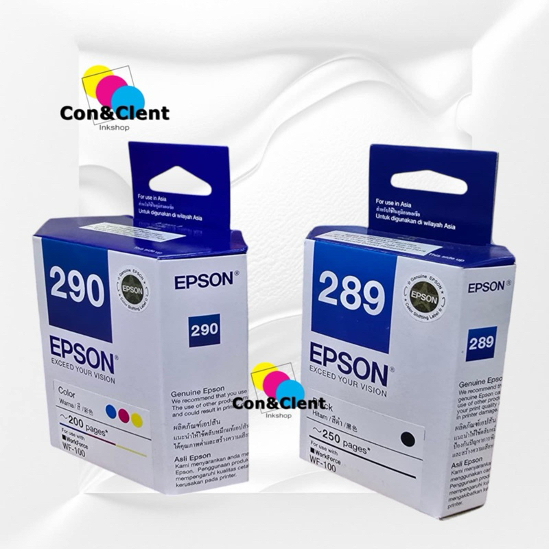Genuine ink cartridge 289 black or 290 colored | Shopee Philippines