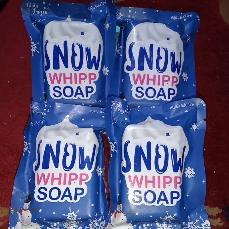 Sale!! Snow Whipp soap (80g) 4pcs for only P69 | Shopee Philippines