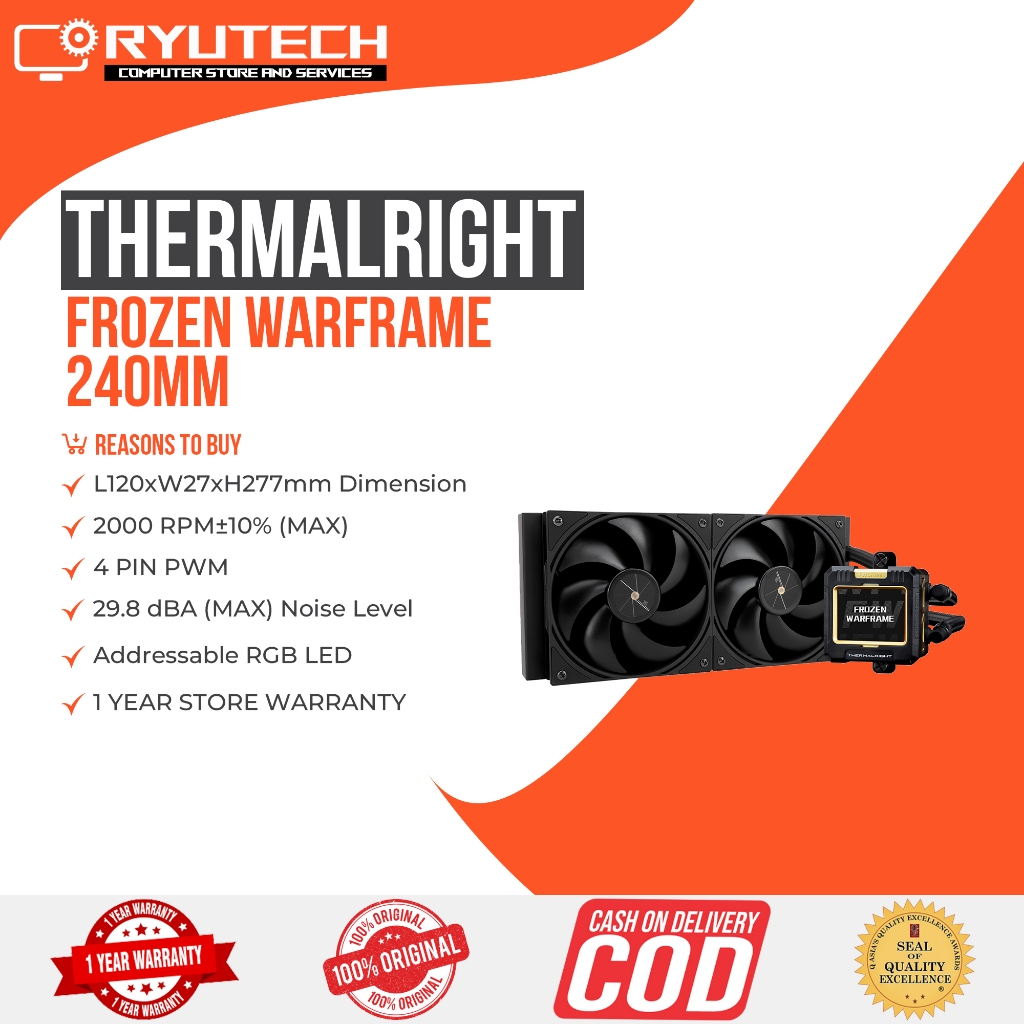 THERMALRIGHT FROZEN WARFRAME 240MM - Addressable RGB Led | Shopee ...