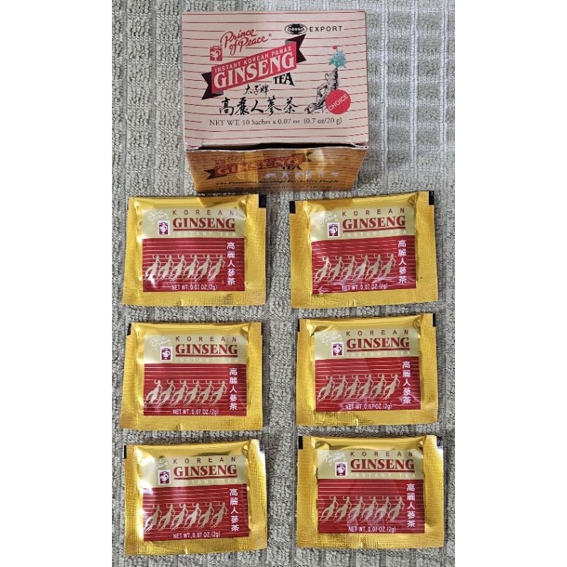 Prince Of Peace Instant Korean Panax Ginseng Tea – 100 Stick Packs