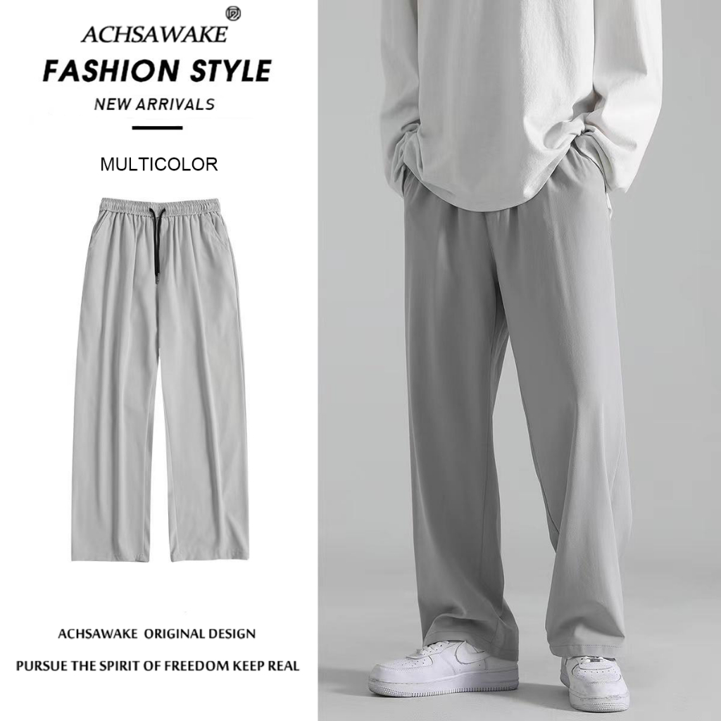 Korean Fashion Loose Pants 2026.ACHSAWAKE【Special Offer Version】Men's Pants Casual Korean Fashion ...
