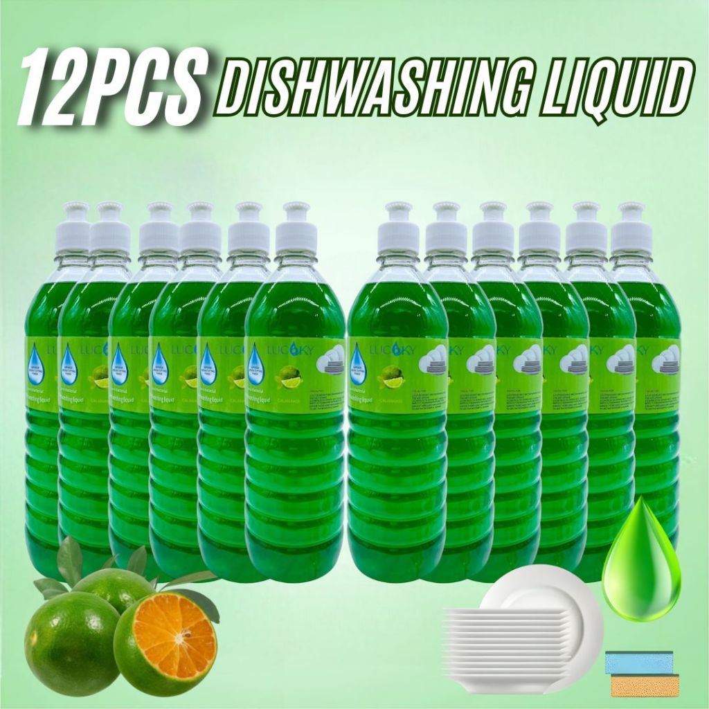 LUCKY DISHWASHING LIQUID, ANTI-BACTERIAL - CALAMANSI,LEMON SCENT ...
