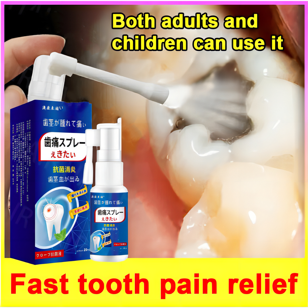 Spray Toothache Pain Reliever for adults & kids Periodontitis Tooth ...