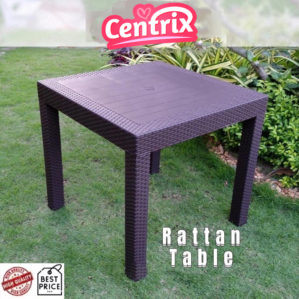70x70 Centrix Rattan Table High-Quality FULL RATTAN Furniture Coffee ...