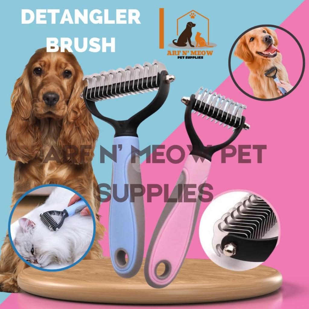 Pet Comb Rake Stainless Steel Hair Grooming Brush Knot Detangler Cat ...