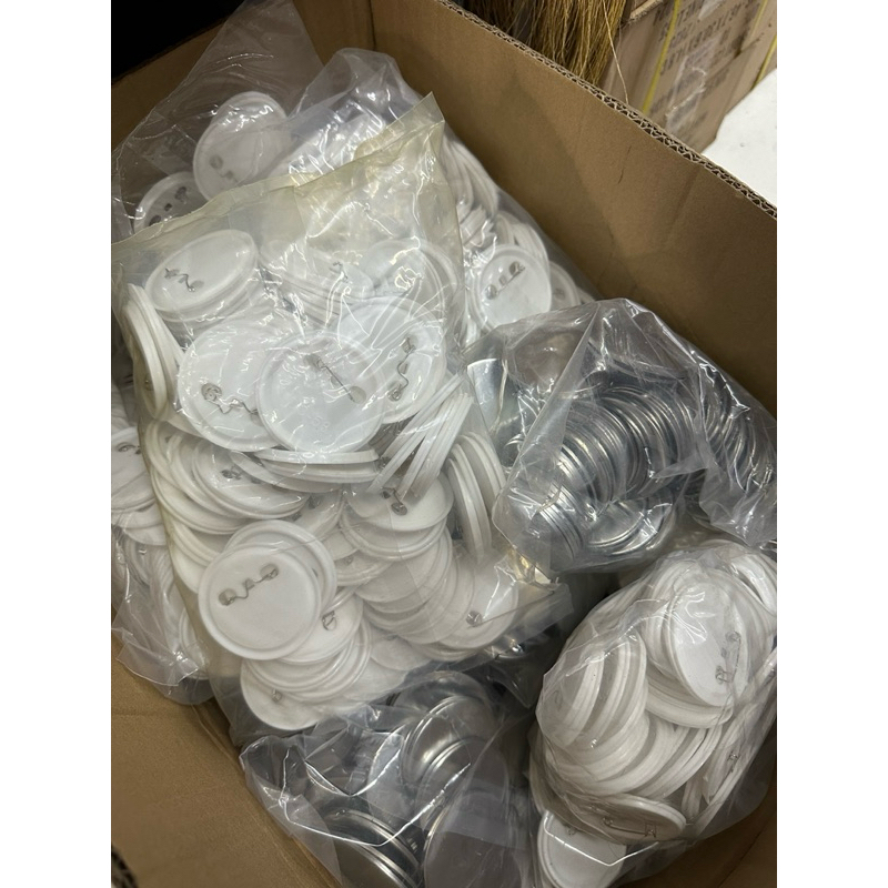 100pcs China Button Pins Blank Raw Material buttons badges 58mm 2 ...