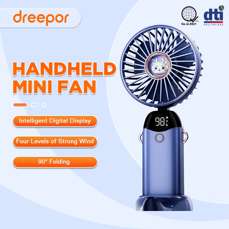 Dreepor Clip Fan 7000mah Mini Fan Rechargeable USB Portable Electric ...
