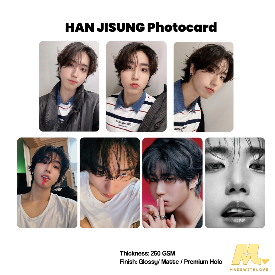 HAN JISUNG Stray Kids Photocard - Matte/Glossy/Premium Holo | Shopee ...