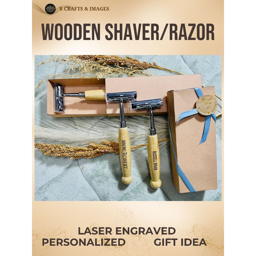 PERSONALIZED Wooden Shaver / Wooden Razor for Men & Women (Laser ...
