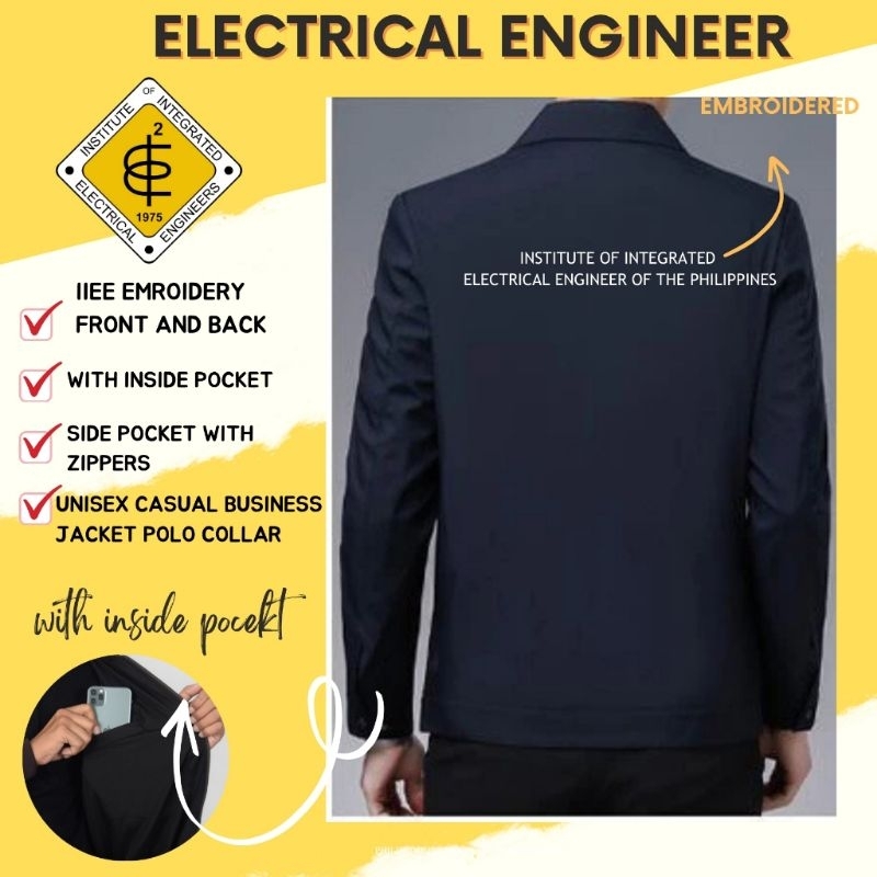 IIEE Electrical Engineer Jacket | Shopee Philippines