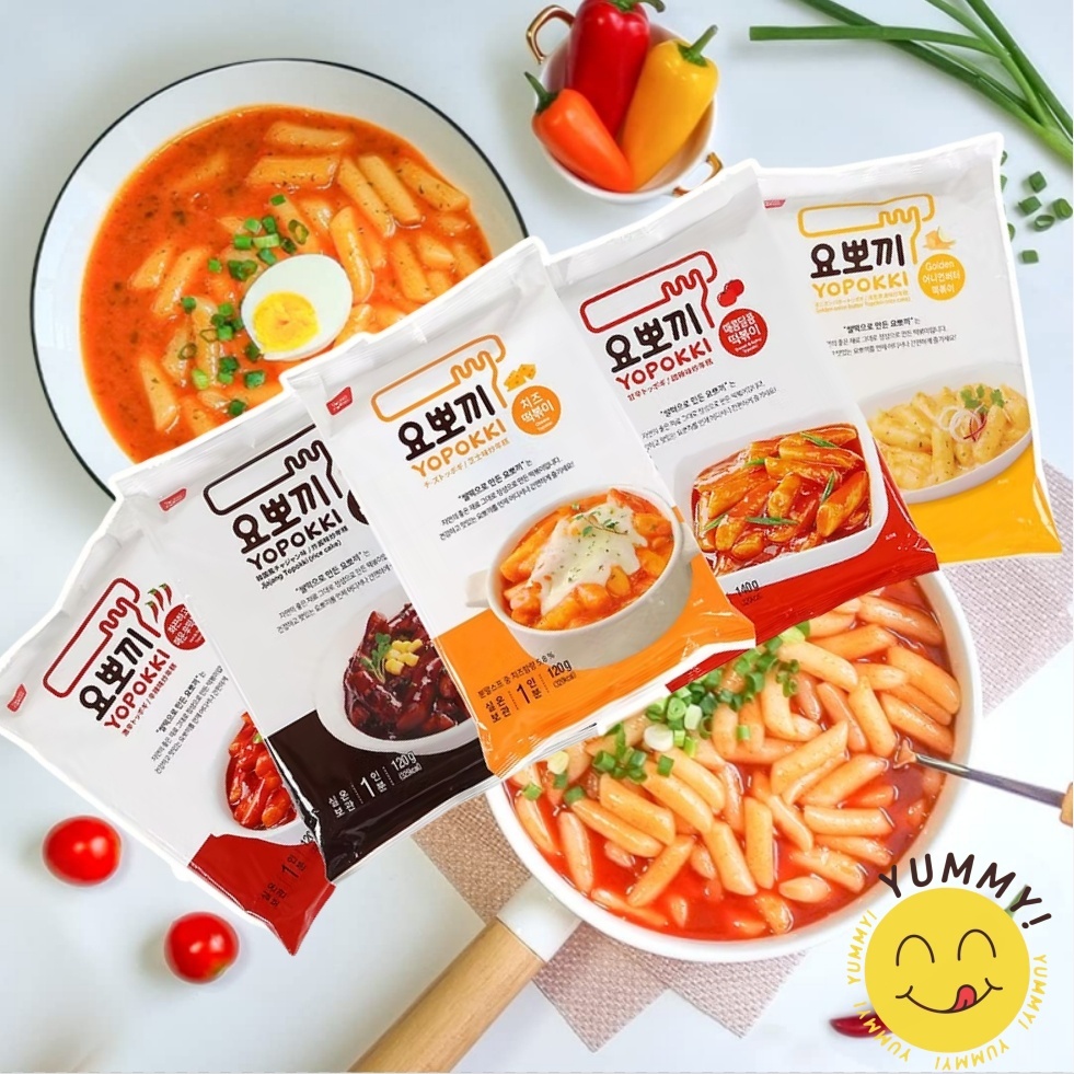 Yopokki Pouch Rice Cake Tteokbokki / Toppokki - 120g - Sweet, Hot ...