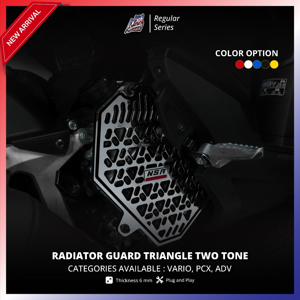 NSA RADIATOR COVER TRIANGLE |VARIO/CLICK/PCX/ADV/GIORNO 160 | Shopee ...