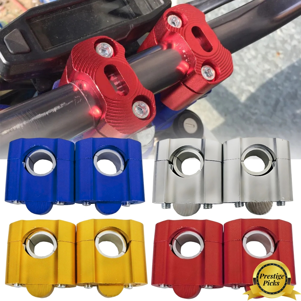 2pcs Handle Bar Riser for Motorcycle Handle Bar Clamp Lifter Extension ...
