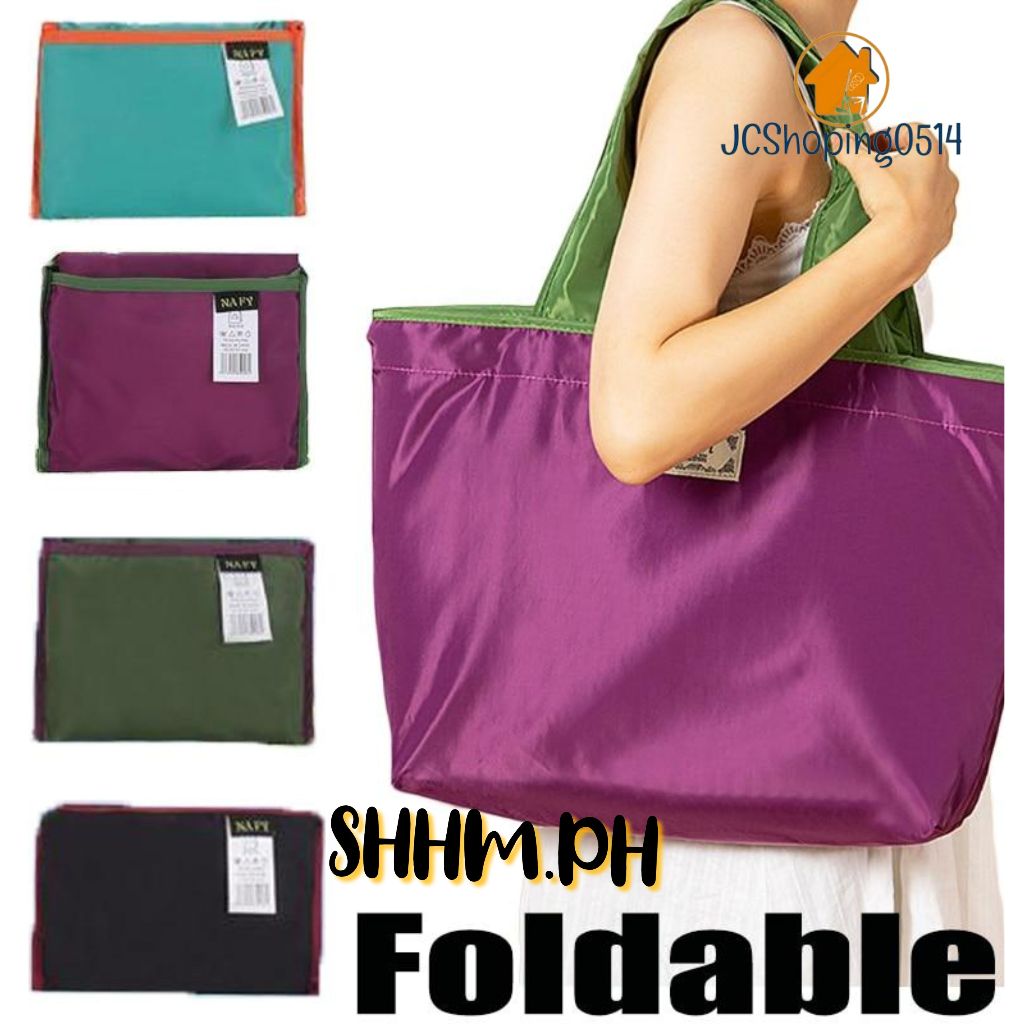 SHHM.PH 1pcs Women's Tote Bag Foldable Nylon Big Capacity String ...