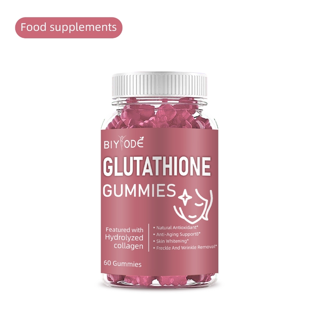 Bcuelov Glutathione & Collagen Gummies - Skin Whitening, Anti-Aging & Nail Health - 60 Count